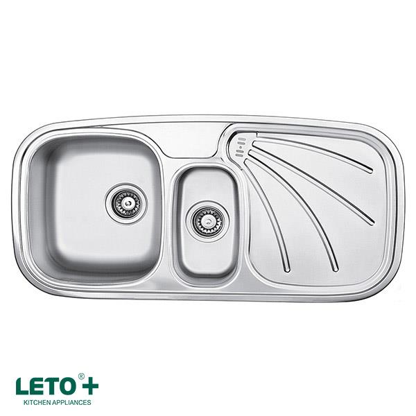 سینک توکار لتو + LETO مدل TX-14 لگن چپ